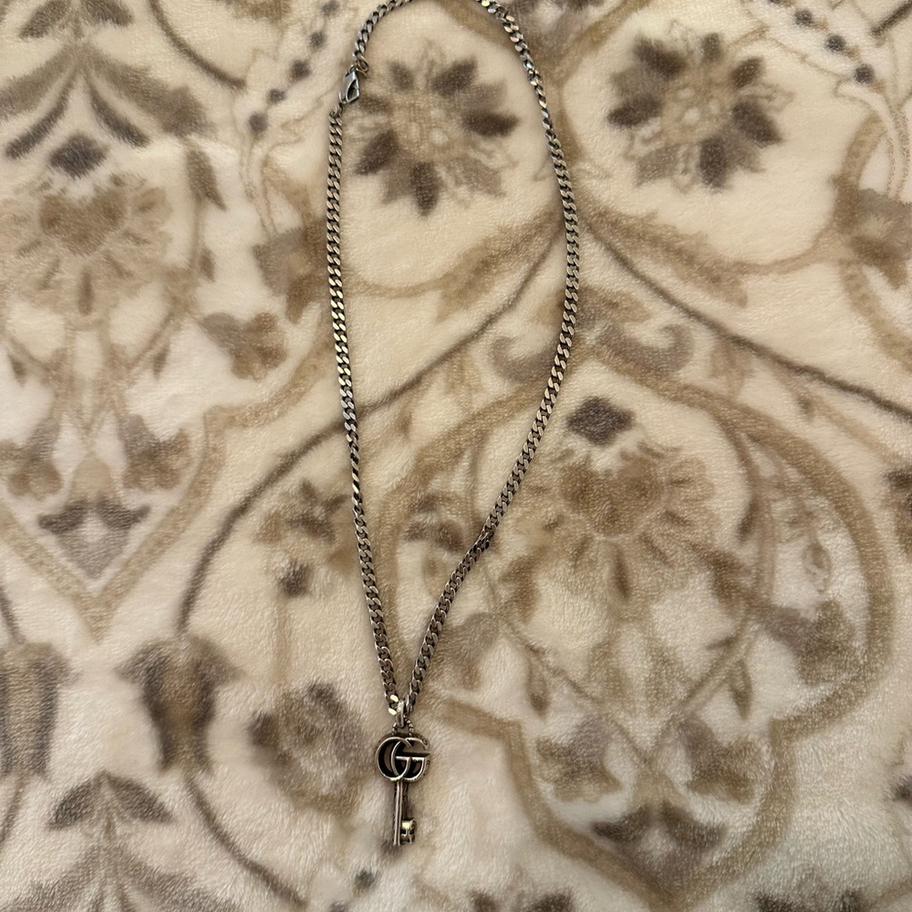 Gucci Double G Key Necklace